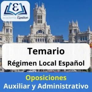 Temario Régimen local español